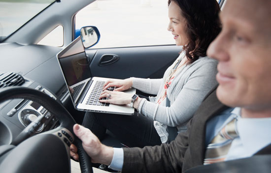 passenger seat car desk